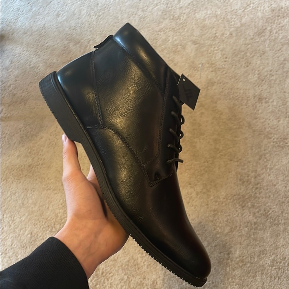Men's Black Leather Shoes
